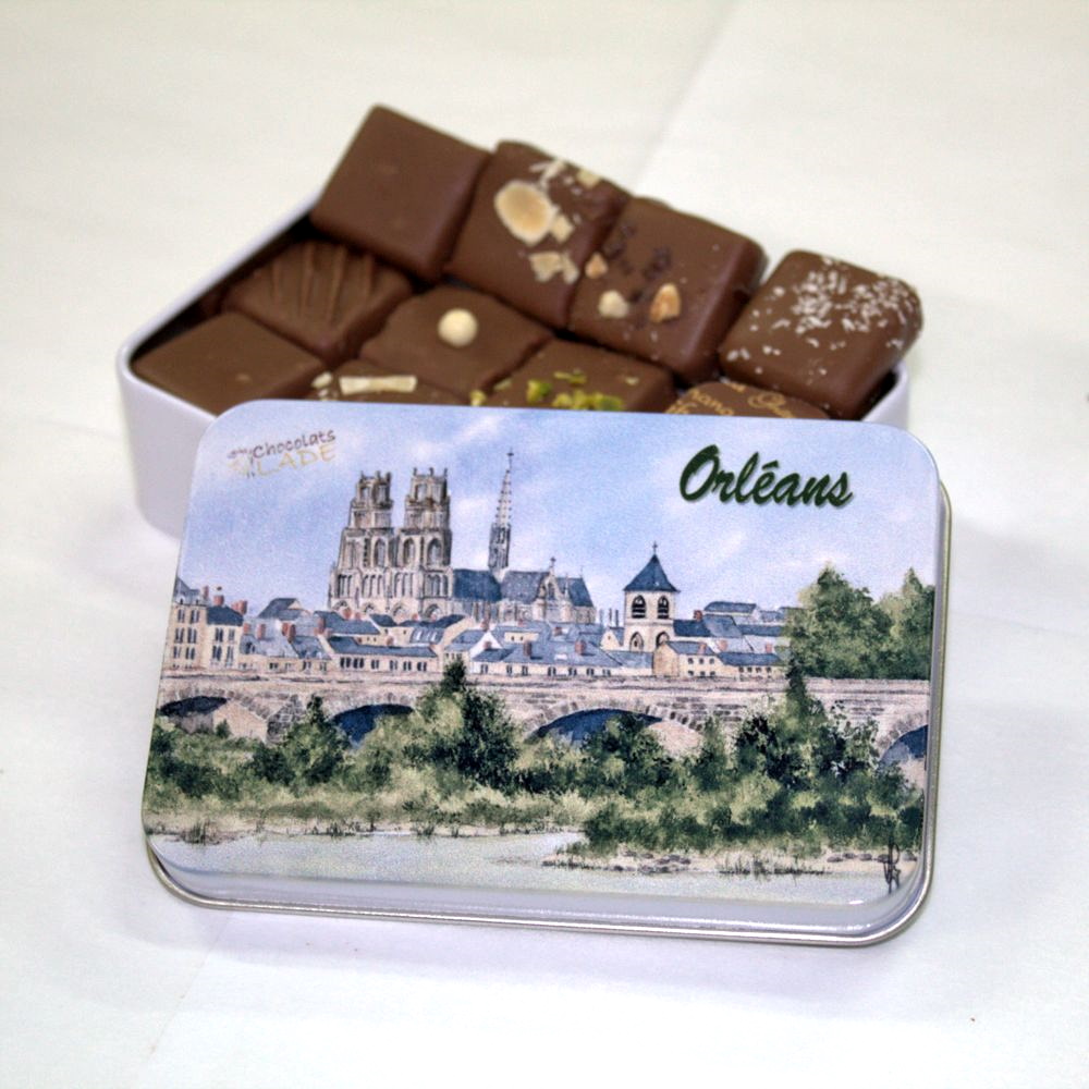 Boîte Orléans Aquarelle – chocolats au lait