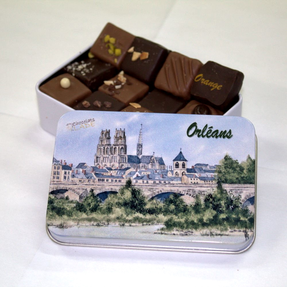 Boîte Orléans Aquarelle – chocolats panachés