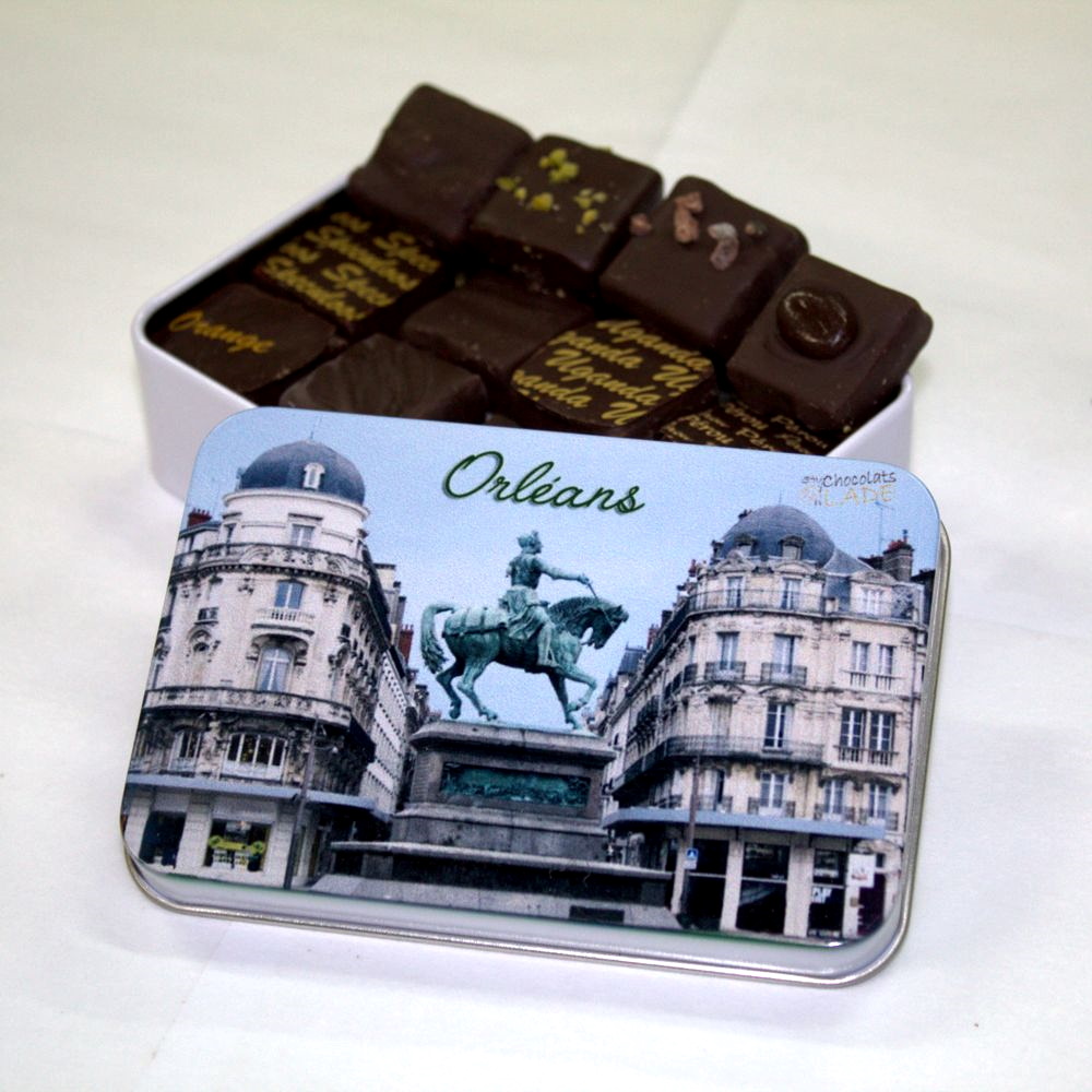 Boîte Orléans Martroi – chocolats noirs