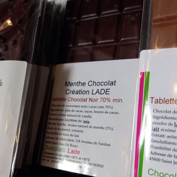 Création LADE Menthe - chocolat noir
