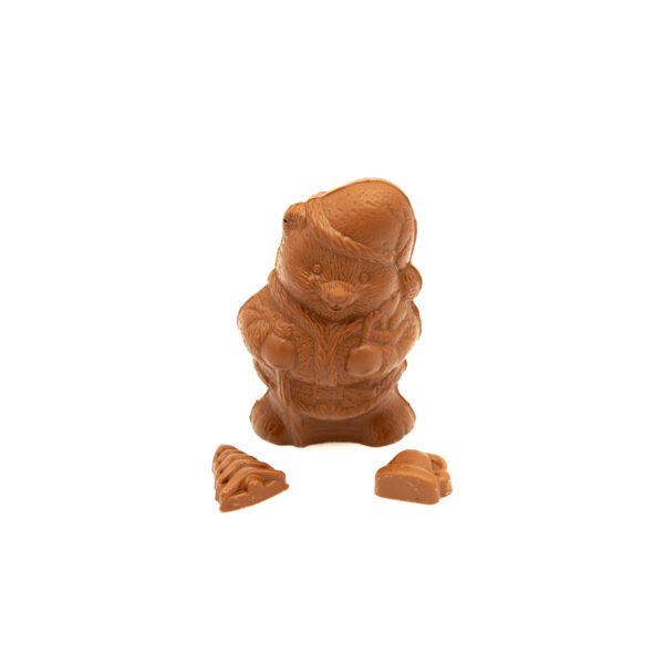 Ourson de Noël au chocolat au lait