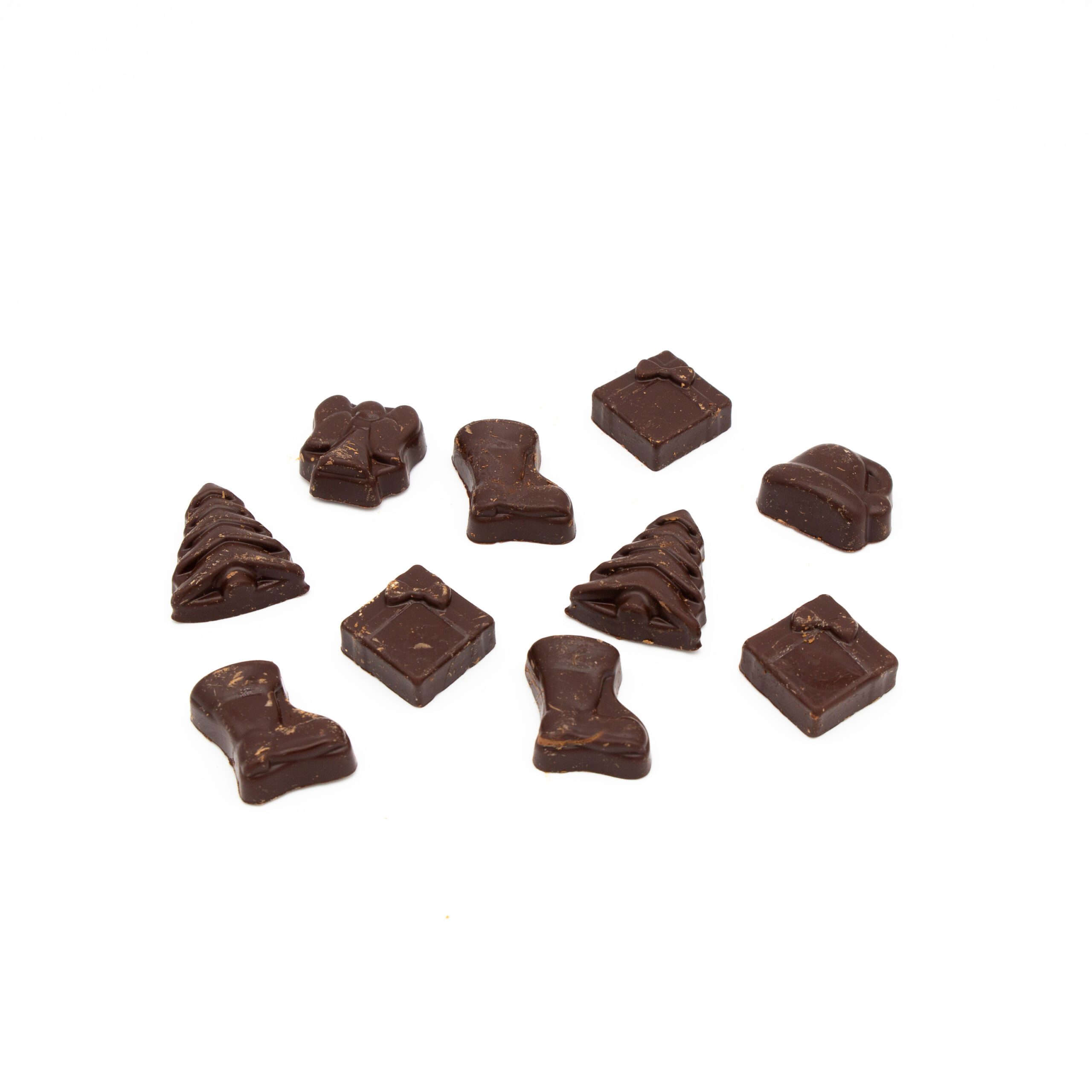 Fritures pralinées chocolat noir – 100g